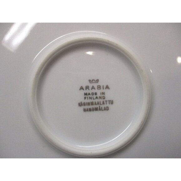 Blue platter Sinnikka serving‎ Arabia Finland plate Olga Osol Hand painted - Picture 2 of 3